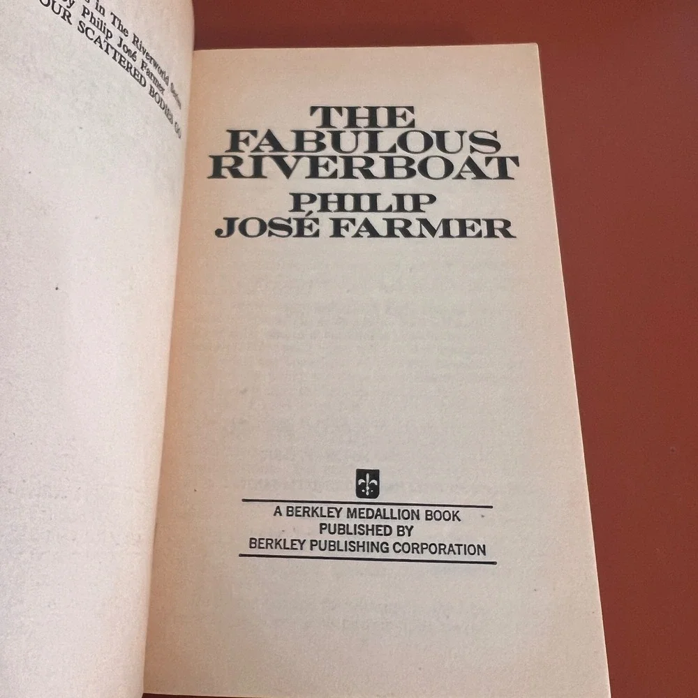 The Fabulous Riverboat Philip Jose Farmer Riverworld Sci-Fi PB 1973 Vintage